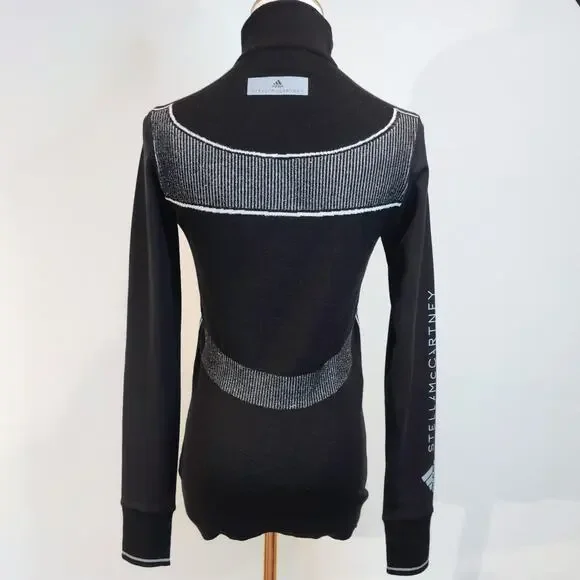 Adidas by Stella McCartney Black and White Run Ultra Sweater Size S. - Picture 2 of 6
